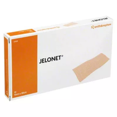 JELONET Paraffinos géz 10x40 cm steril, 10 db