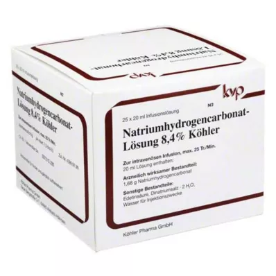Nátrium-hidrogén-karbonát 8,4, 25X20 ml Nátrium-hidrogén-karbonát 8,4, 25X20 ml