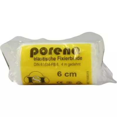 Porena rugalmas gézkötés 6cm cselló fehér, 1 db Porena rugalmas gézkötés 6cm cselló fehér, 1 db