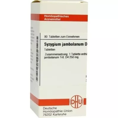 SYZYGIUM JAMBOLANUM D 4 tabletta, 80 db