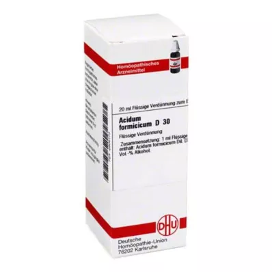 ACIDUM FORMICICUM D 30 Hígítás, 20 ml ACIDUM FORMICICUM D 30 Hígítás, 20 ml