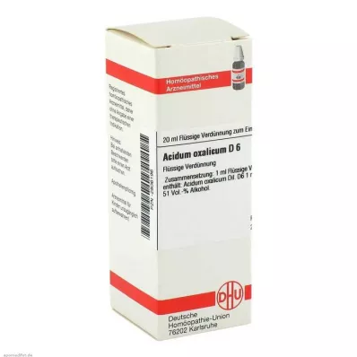 DHU Acidum oxalicum D 6 Hígítás, 20 ml