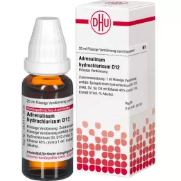 ADRENALINUM HYDROCHLORICUM D 12 Hígítás, 20 ml