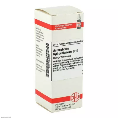DHU Adrenalin-hidroklorid D 12 Hígítás, 20 ml