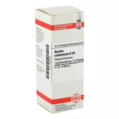 BARIUM CARBONICUM D 30 Hígítás, 20 ml BARIUM CARBONICUM D 30 Hígítás, 20 ml