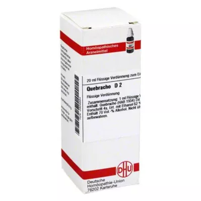 DHU Quebracho D 2 hígítás, 20 ml