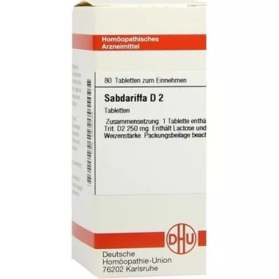 SABDARIFFA D 2 tabletta, 80 db