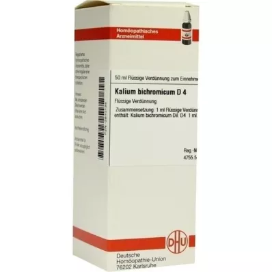 KALIUM BICHROMICUM D 4 hígítás, 50 ml
