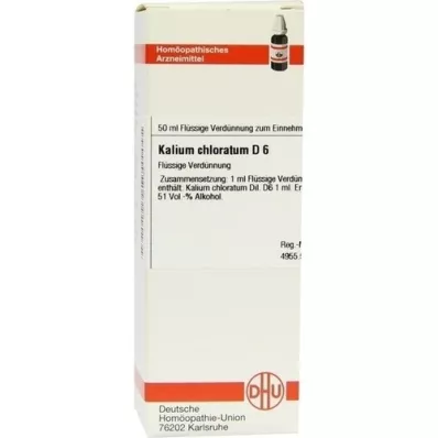 KALIUM CHLORATUM D 6 Hígítás, 50 ml