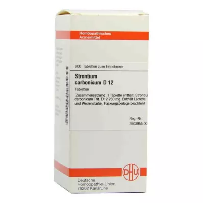 Strontium Carbonicum D12 tabletta (200 db) Strontium Carbonicum D12 tabletta (200 db)