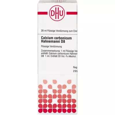CALCIUM CARBONICUM Hahnemanni D 8 hígítás, 20 ml