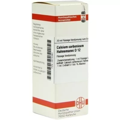 CALCIUM CARBONICUM Hahnemanni D 12 hígítás, 20 ml