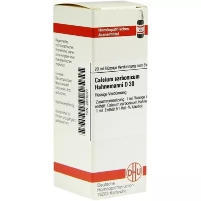CALCIUM CARBONICUM Hahnemanni D 30 hígítás, 20 ml