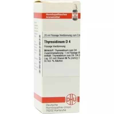 THYREOIDINUM D 4 hígítás, 20 ml