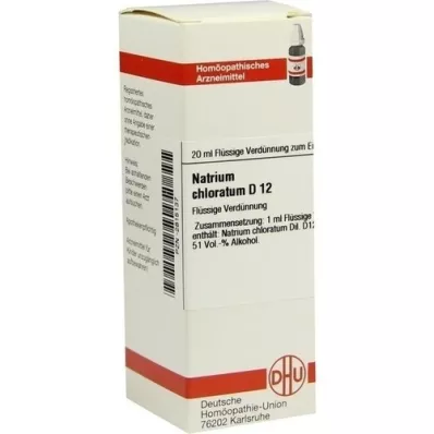 NATRIUM CHLORATUM D 12 Hígítás, 20 ml