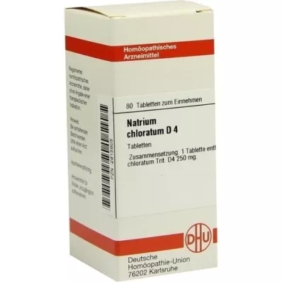 NATRIUM CHLORATUM D 4 tabletta, 80 db