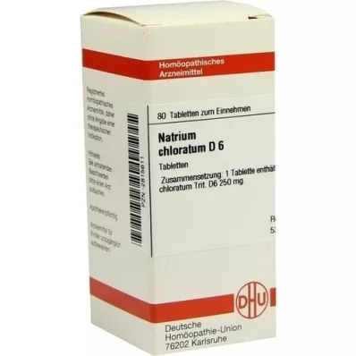 NATRIUM CHLORATUM D 6 tabletta, 80 db