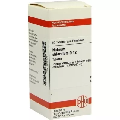 NATRIUM CHLORATUM D 12 tabletta, 80 db