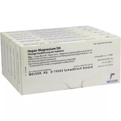 HEPAR MAGNESIUM D 4 ampulla, 48X1 ml