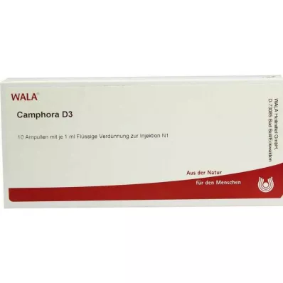 CAMPHORA D 3 ampullák, 10X1 ml