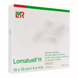 LOMATUELL H kenőcsös tüll 10x10 cm steril, 10 db