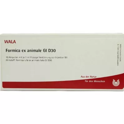 Formica ex animale GL D 30 ampulla, 10X1 ml
