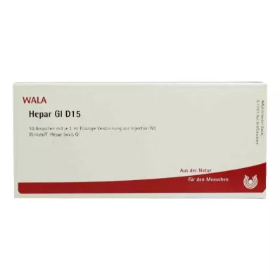 HEPAR GL D 15 ampullák, 10X1 ml HEPAR GL D 15 ampullák, 10X1 ml