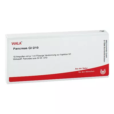 PANCREAS GL D 10 ampulla, 10X1 ml