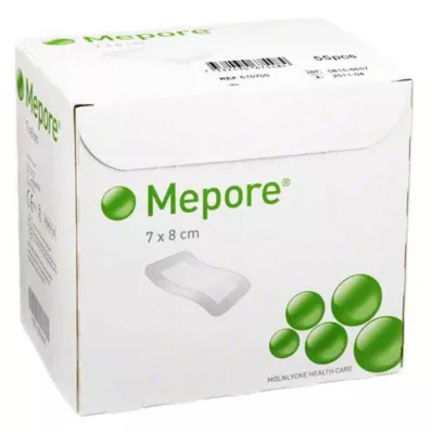MEPORE 7x8 cm-es steril sebkötszer, 55 db