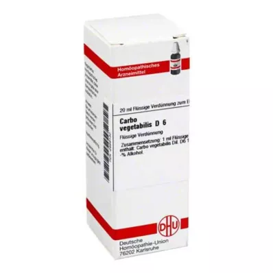 CARBO VEGETABILIS D 6 Hígítás, 20 ml