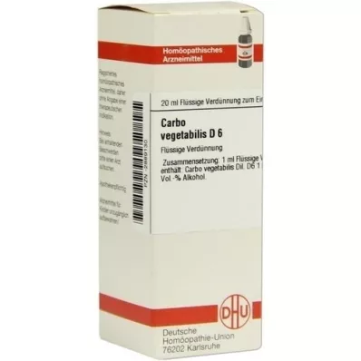 CARBO VEGETABILIS D 6 Hígítás, 20 ml