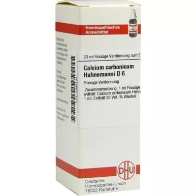 CALCIUM CARBONICUM Hahnemanni D 6 hígítás, 20 ml