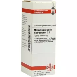 MERCURIUS SOLUBILIS Hahnemanni D 6 hígítás, 20 ml