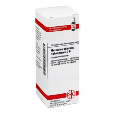 DHU Mercurius solubilis D 6 Hígítás, 20 ml