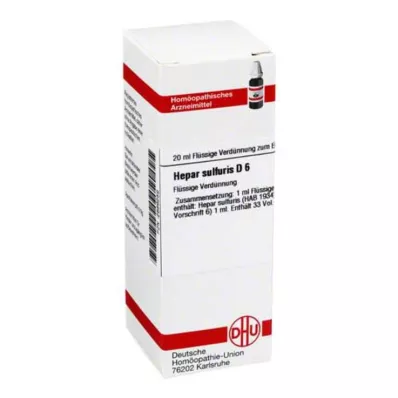 DHU Hepar sulfuris D 6 hígítás, 20 ml DHU Hepar sulfuris D 6 hígítás, 20 ml