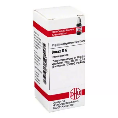BORAX D 6 gömböcske, 10 g