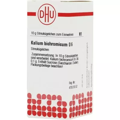 KALIUM BICHROMICUM D 6 gömböcske, 10 g