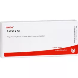 SULFUR D 12 Ampulla, 10X1 ml