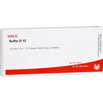 SULFUR D 12 Ampulla, 10X1 ml