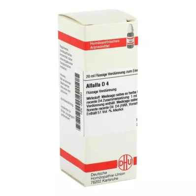 ALFALFA D 4 hígítás, 20 ml