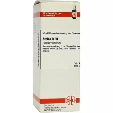ARNICA D 20 hígítás, 50 ml