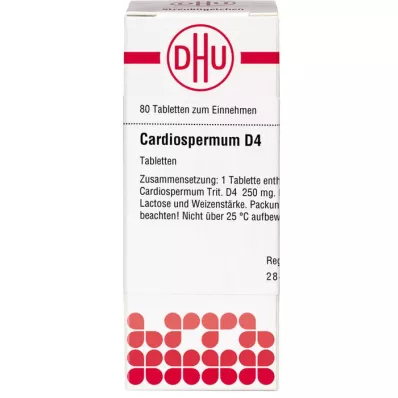 CARDIOSPERMUM D 4 tabletta, 80 db