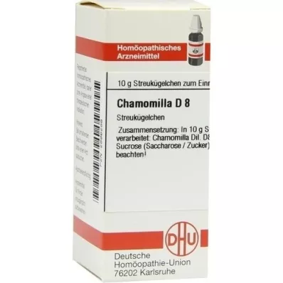 CHAMOMILLA D 8 gömböcskék, 10 g