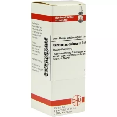 CUPRUM ARSENICOSUM D 6 Hígítás, 20 ml