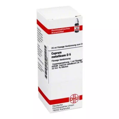 CUPRUM METALLICUM D 6 Hígítás, 20 ml