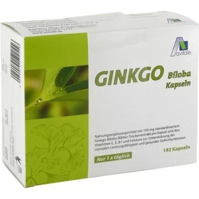 GINKGO 100 mg kapszula+B1+C+E, 192 db