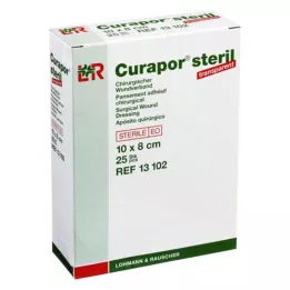 CURAPOR Wound dressing steril átlátszó 8x10 cm, 25 db