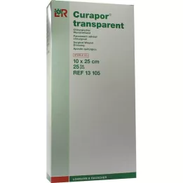CURAPOR Wound dressing steril átlátszó 10x25 cm, 25 db