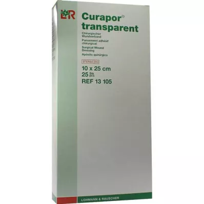 CURAPOR Wound dressing steril átlátszó 10x25 cm, 25 db