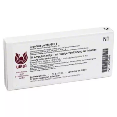 GLANDULA PAROTIS GL D 5 ampulla, 10X1 ml GLANDULA PAROTIS GL D 5 ampulla, 10X1 ml